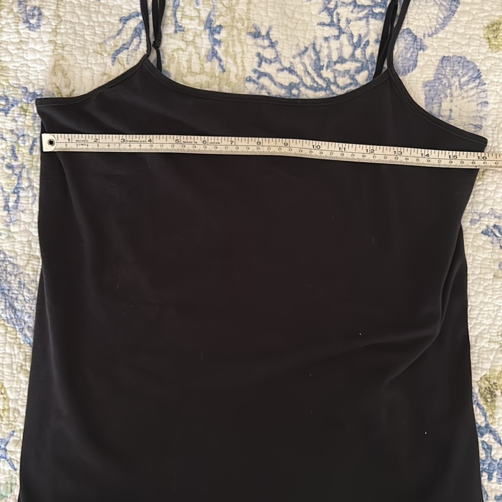 Liz Lange Maternity for target black 95% cotton/5% spandex camisole/tank top. M - Picture 4 of 5